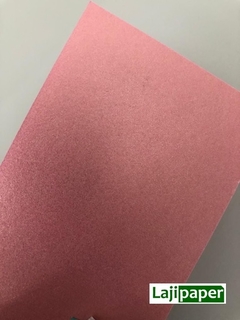 Papel Perolizado 180g - A4 - Rosê Gold - Pacote 10 folhas