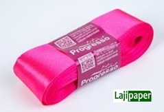 FITA DE CETIM 38MM 10M ROSA NEON 279