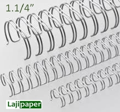 Wire-o 2x1 - 1.1/4" A4 - 270fls PRATA - UNIDADE - comprar online