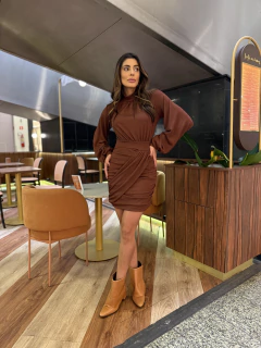 Vestido curto manga longa - Fab.