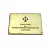 Placa personalizada de bronce para consultorios y oficinas.