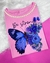 T SHIRT - LUXE PINK - SEJA FORTE - COM PEDRARIAS + APLICAÇÃO