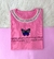 T SHIRT - LUXE PINK - LEMBRE DE DEUS - COM PEDRARIAS
