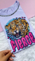 T SHIRT LEOPARD FIERCE - COM PEDRARIAS