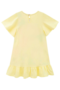 Vestido Infantil Verão Macaquinho Kukie Amarelo - Divininhas