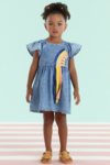 Vestido Infantil Jeans Mon Sucré Happy com Lantejoulas