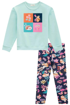 Conjunto Blusão em Moletom e Legging em Molecotton Infanti na internet