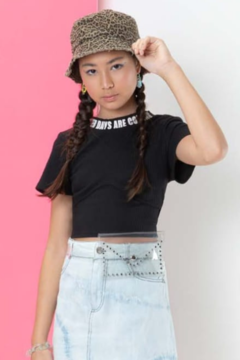 Blusa Canelada It´s My Way Preta