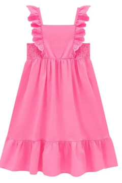 Vestido em Tricoline Napoli Rosa Kukiê