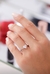 Anel Coração Baby Moissanite 6mm