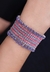 Pulseira Corações Tanzanita 5mm na internet