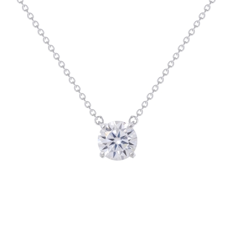 Colar Ponto de Luz Moissanite 8mm