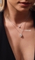Colar Ponto de Luz Moissanite 6,5mm