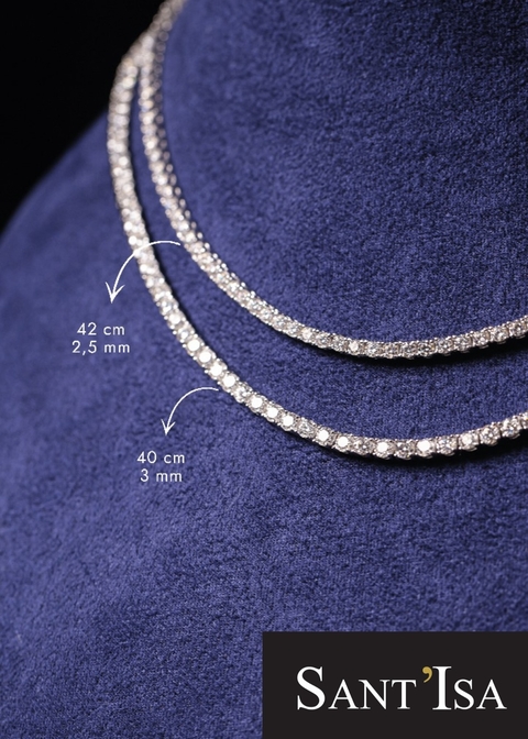 Colar Riviera Adriana Moissanites 2,5mm