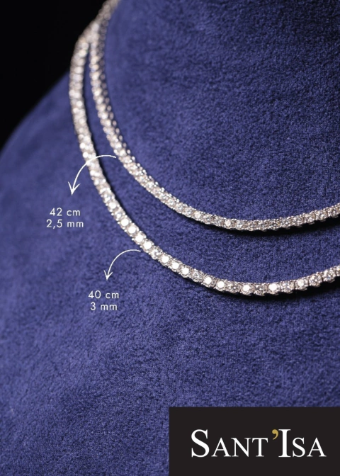 Colar Riviera Isa Moissanites 3mm