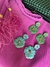 Brinco Isa 2 Flores Turquesa - comprar online