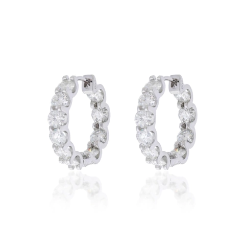 Argola Pequena Moissanites