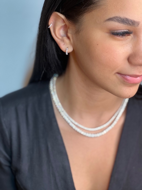 Argola Baby Moissanites