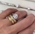 Anel Coração Lelê Moissanite 9mm na internet