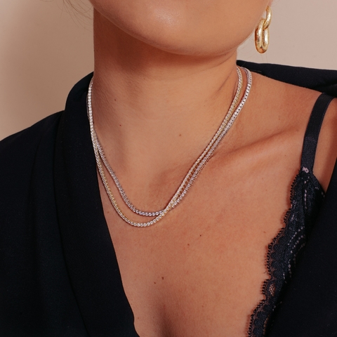 Colar Riviera Keli 2mm Prata 925