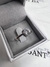 Anel Solitário Maria Moissanite 7mm 4 garras - Sant’isa Joias