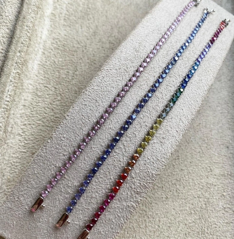 Pulseira Riviera Coração 3mm