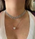 Colar Lelê Coração Moissanite 9mm - Sant’isa Joias