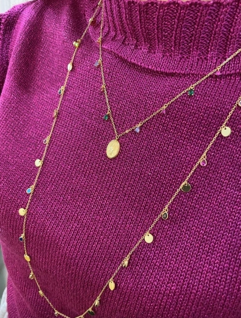 Mini Medalha Milagrosa Gotinhas Coloridas