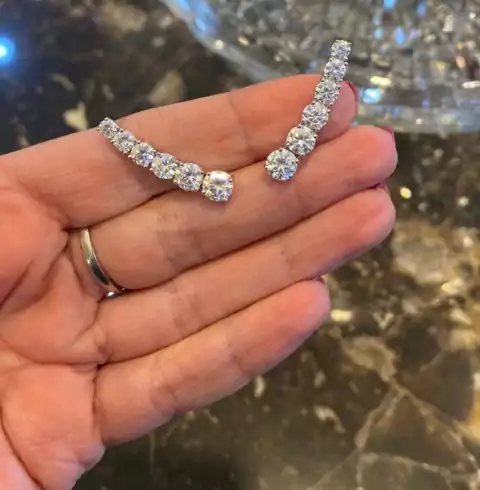 Earcuff Moissanites