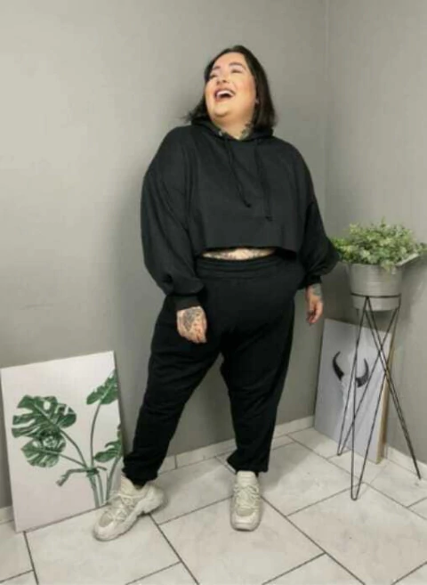 conjunto moletom preto