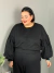 Moletom Plus Size Manga Bufante Longo 75 cm de comprimento