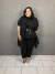 Colete preto alongado Plus Size - comprar online