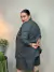 Blazer Risca de Giz Cinza - comprar online