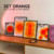 SET ORANGE x4 cuadros PINTEREST - comprar online