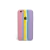 Case Silicone iPhone 6/6s - Arco Íris Rosa