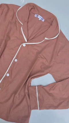 Pijama americano rosa chá na internet