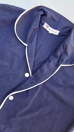 Pijama americano curto azul marinho - loja online