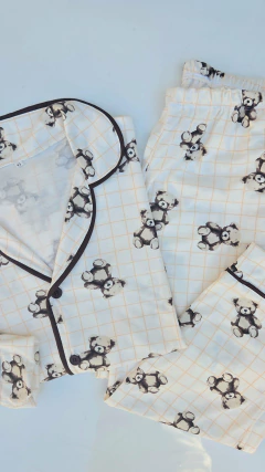 Pijama americano urso xadrez - comprar online