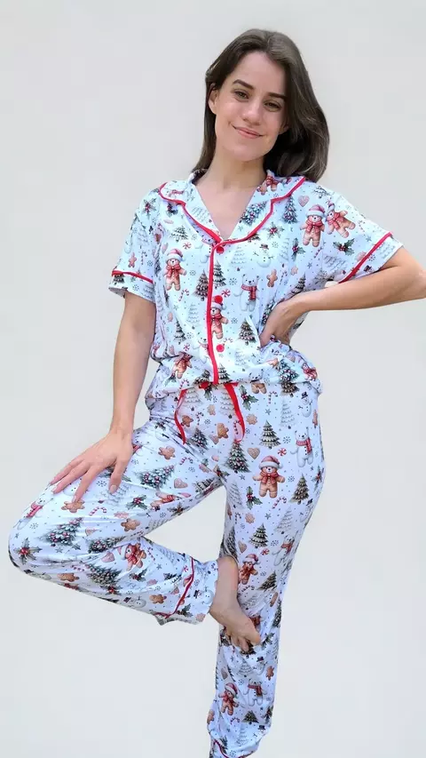 Pijama Americano natal biscoito– Coleção de Natal - comprar online