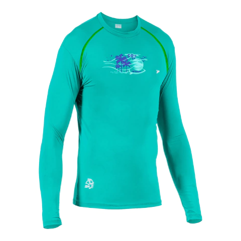 Camisa Fator de Proteção UV50+ Infantil Poker Verde