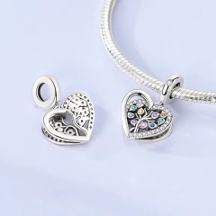 Dije Colgante Charms Para Pulsera Collar Corazon Arbol Vida en internet