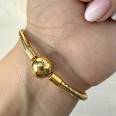 Pulsera Para Charm Cierre Oculto Dorada - IXCHEL