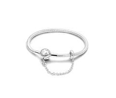 Pulsera Para Charms Dijes Lunas Estrellas Plateada Oculto - comprar online