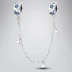 Charm Estrella Cadena Seguridad Apto Pandora - (copia) en internet