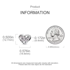 Charms Dije Fijo Corazon Stras Pulsera Aptos Pandora - IXCHEL