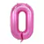 GLOBO NUMERO Nº 0 FUCSIA 10" x1 U