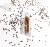 GLITTER FORMA ESTRELLA DORADA x1 U - comprar online
