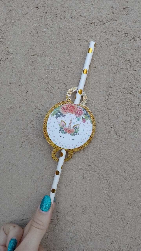 SORBETES POLIPAPEL CON APLIQUE UNICORNIO x10 U