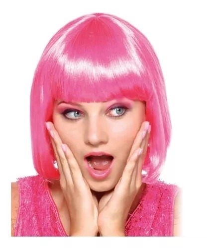 PELUCA LACIA CARRE ROSA FLUO x1 U