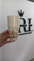 VASO BLANCO IMPRESO FELIZ CUMPLEAÑOS DORADO x10 U